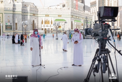 حتى منتصف شهر رمضان.. (20) مليون مشاهدة و(850) مادة إعلامية على منصات التواصل الاجتماعي برئاسة شؤون الحرمين