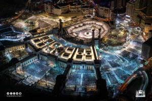 الرئاسة العامة لشؤون المسجد الحرام والمسجد النبوي تعلن نجاح خطة تفويج المعتمرين والمصلين ليلة (27) بالمسجد الحرام