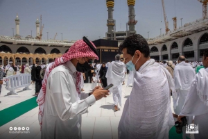 قياس رضا المعتمرين والمصلين عن الخدمات الهندسية والفنية المقدمة في المسجد الحرام