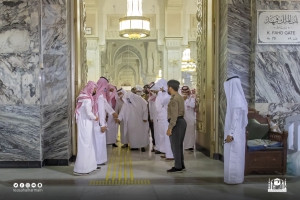 الرئيس العام يدشن مسارًا للأشخاص ذوي الإعاقة البصرية في المسجد الحرام